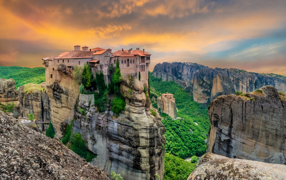 The Great Meteoron Beautiful Meteora Monastery in Greece